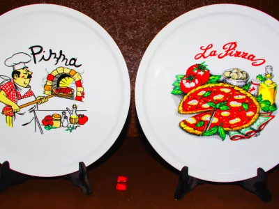 Déstockages  400 Assiette pizza porcelaine