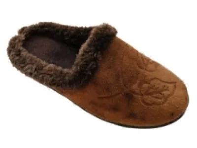 Chaussons fourrés femme avec motif dessus