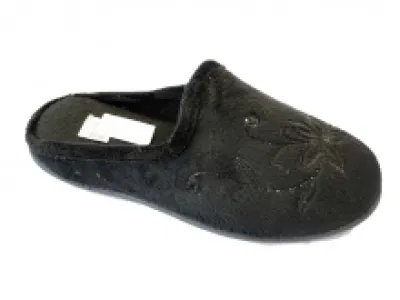 Chaussons fourrés avec motif fleuri