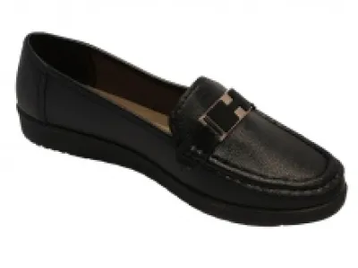 Mocassins homme avec barrettes dorées