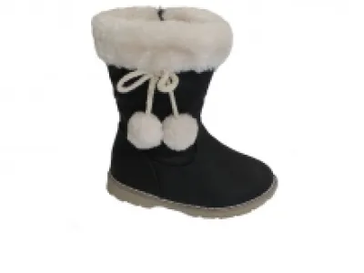 Bottines fourrées avec pompons