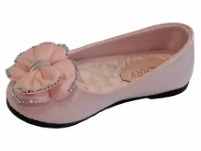 Jolies ballerines fille ornées de nœuds à strass