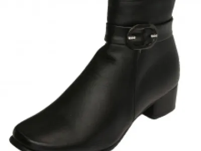 Bottines femme avec bride bouclée fantaisie sur le montant