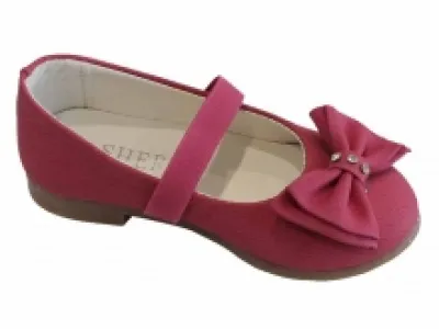 Ballerines filles décorées de nœuds à strass