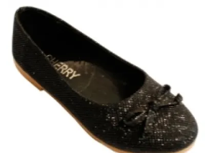 Ballerines fille pailletées avec nœud dessus