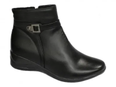 Bottines noires avec bride fantaisie