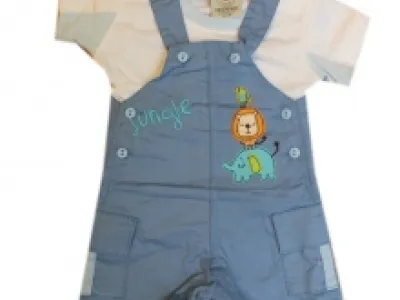 Ensemble salopette à poches et t-shirt pour bébé garçon