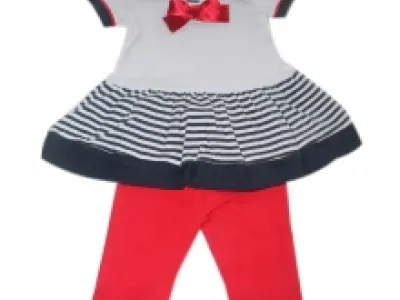 Ensemble style marin deux pièces pour bébé fille
