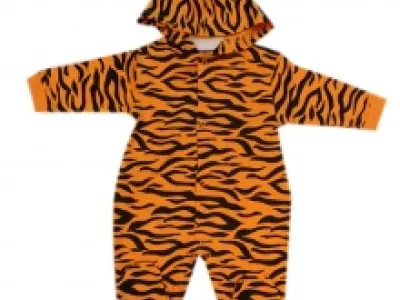 Grenouillère bébé avec motif zèbre
