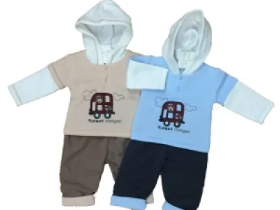 Ensemble bicolore Forest Ranger 2 pièces pour bébé