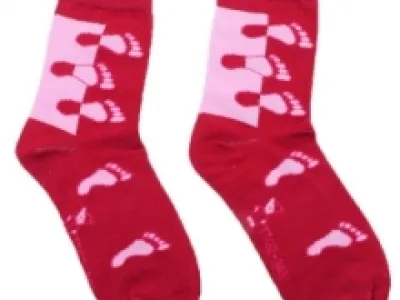 Chaussettes imprimées pieds pour femme