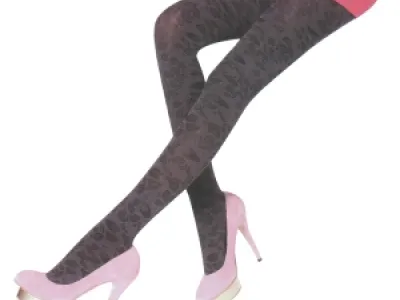 Collants avec motif léopard