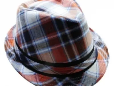 Chapeau trilby hyper tendance à carreaux