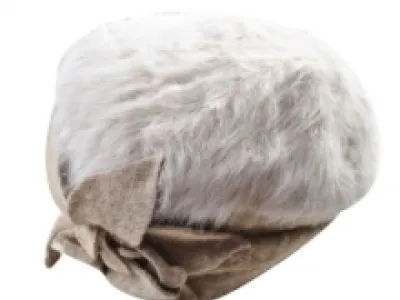 Béret femme avec fourrure