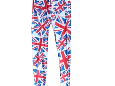 Leggings imprimées Union Jack