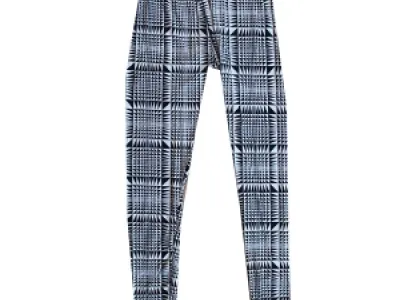 Leggings noir et blanc imprimées fantaisies