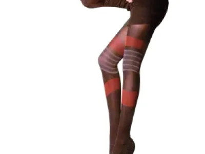 Collants avec des stries fantaisie