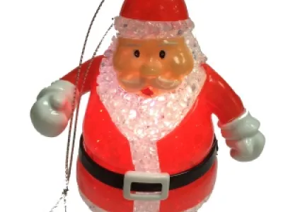 Décoration lumineuse à suspendre à l’effigie de père Noël