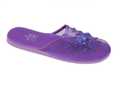 Mules imprimées fantaisies avec fleurs