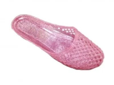 Sandales pailletées avec perforation