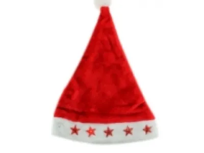 Bonnet Père Noël avec cinq étoiles