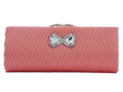 Sac de soirée femme avec motif nœud en métal