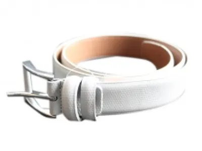 Ceinture reptile en cuir