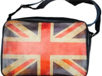 Sac bandoulière avec motif drapeau anglais