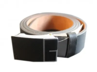 Ceinture en cuir avec boucle rectangulaire