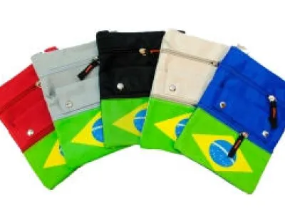 Sac bandoulière avec motif drapeau brésilien