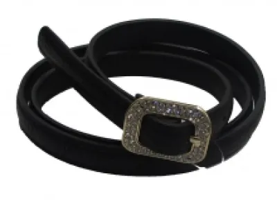 Ceinture avec boucle incrustée de strass