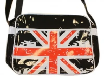 Sac bandoulière vernis motif Union Jack