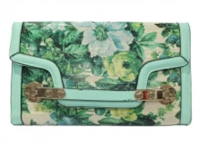 Pochette enveloppe imprimée fleurie