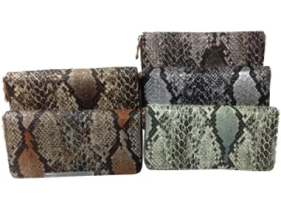 Portefeuille motif serpent très tendance