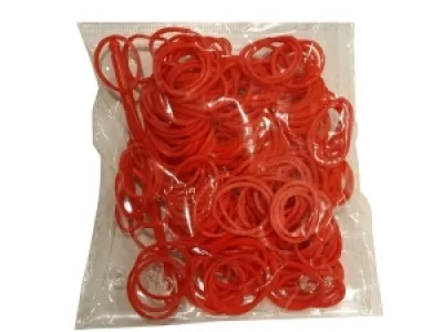 Élastiques rouges à tisser