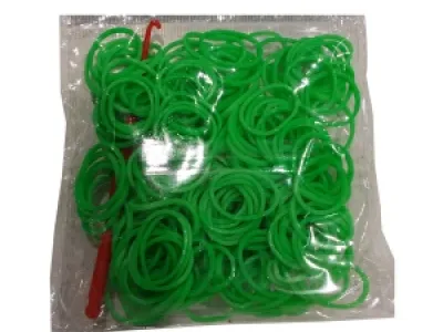 Élastiques verts à tisser