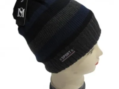 Bonnet mixte à rayures