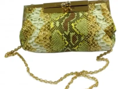 Pochette reptile style vintage