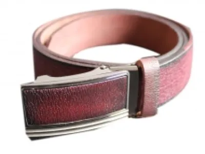 Ceinture tendance en cuir avec boucle rectangulaire