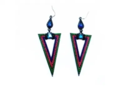 Boucles d’oreilles multi-triangles