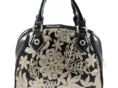 Sac à main très chic imprimé fleuri