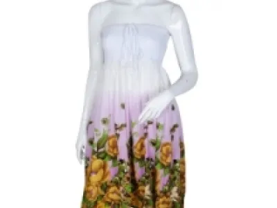 Robe fleurie bustier femme