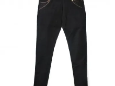 Pantalon slim avec poches ornées de zip