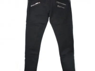 Pantalon coupe slim galbé avec trois poches zippées