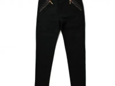 Pantalon slim incrusté de strass
