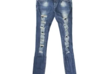 Jeans slim bleu femme