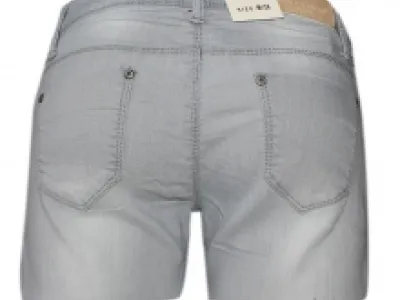 Jeans slim délavé gris pour femme