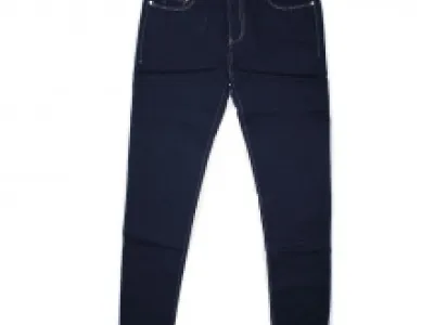 Jeans slim bleu foncé multipoche