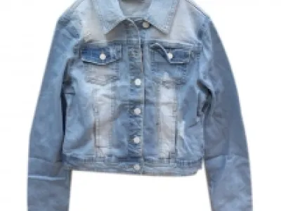 Gilet en jeans délavé