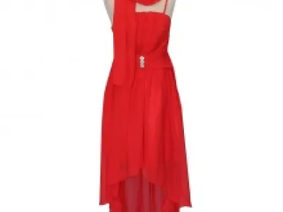 Robe de soirée queue de pie avec écharpe